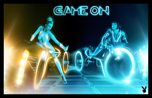 "TRON Girl" говорите? TRON Playboy Tribute!!!